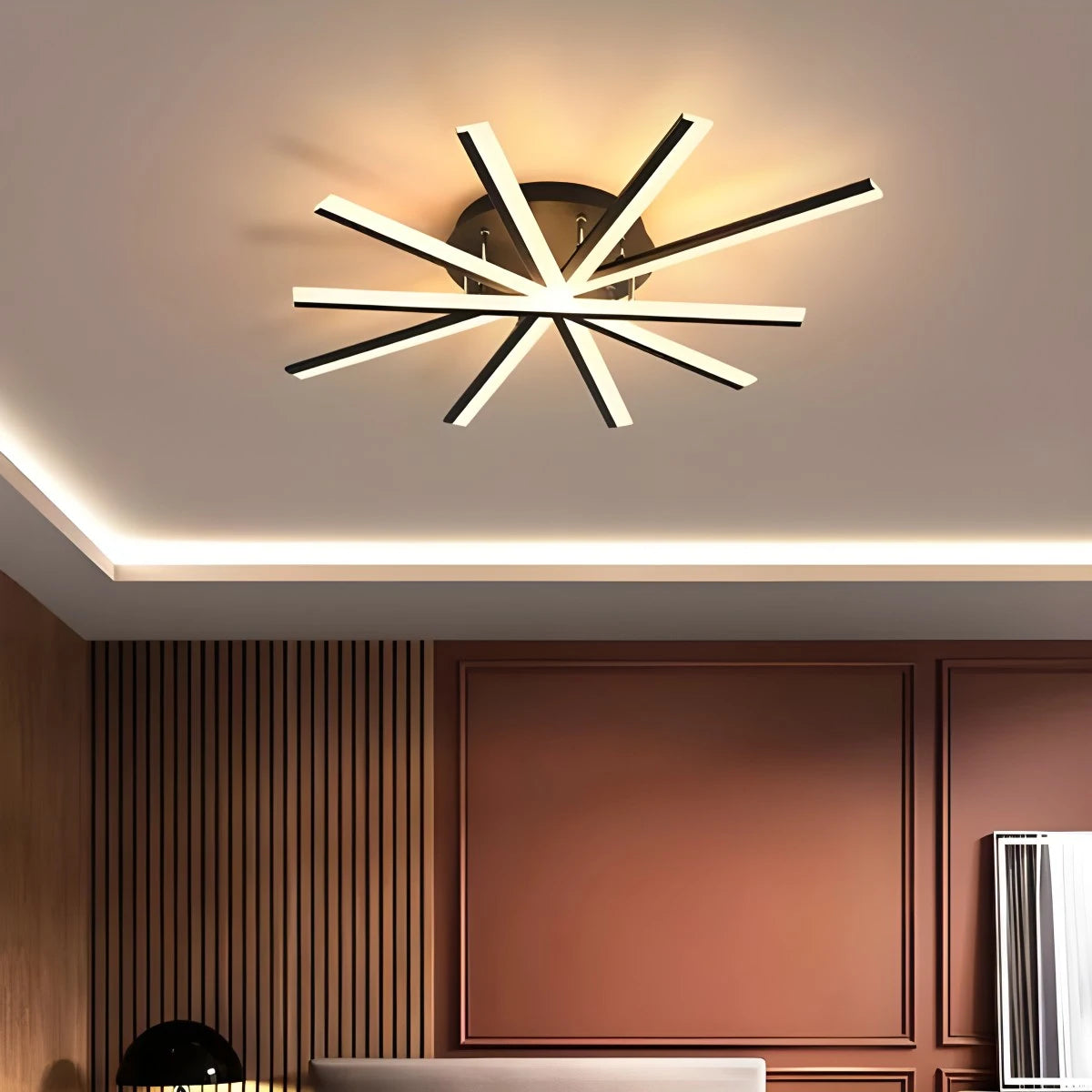 Antizer LED Strip Fan-Shaped Ceiling Lamp