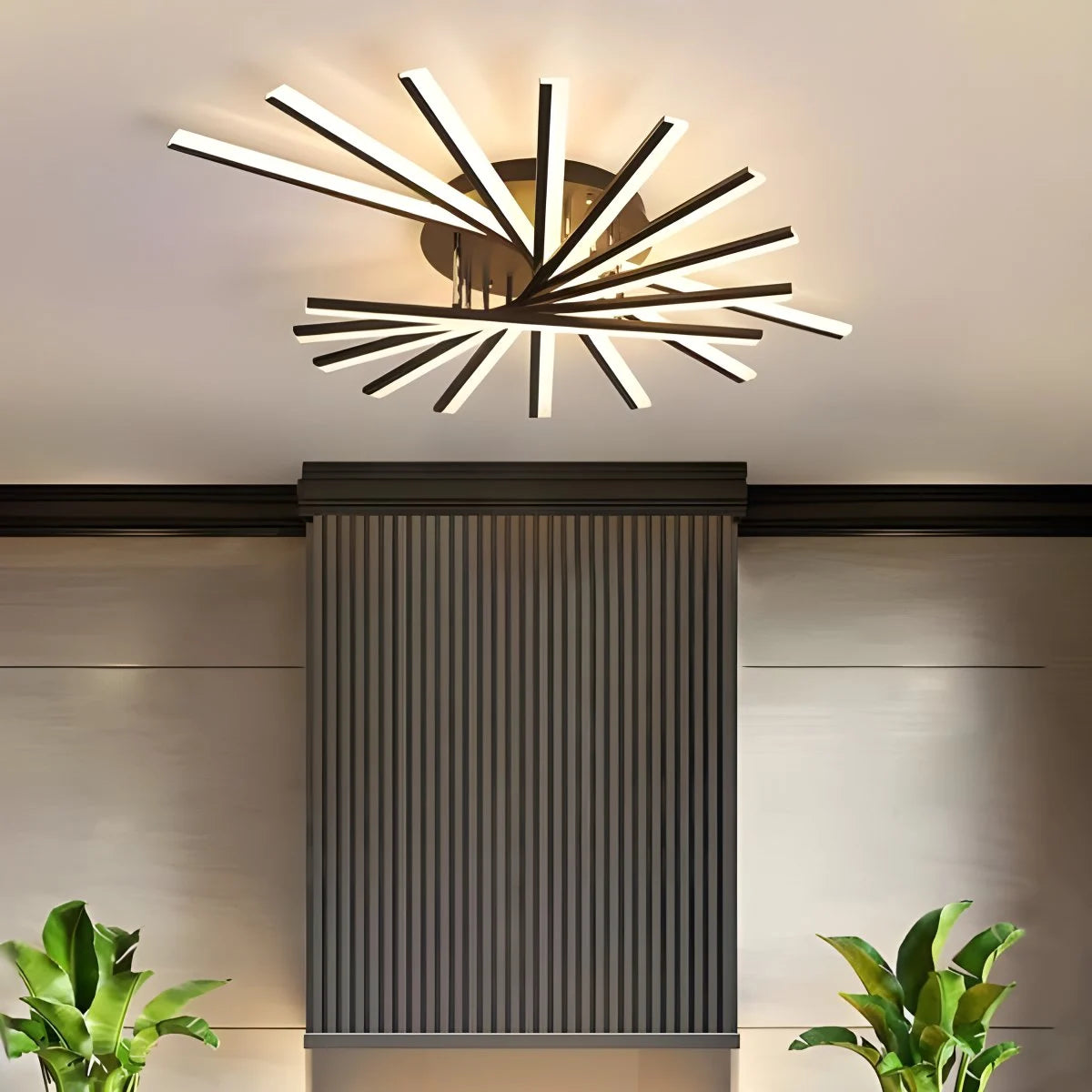 Antizer LED Strip Fan-Shaped Ceiling Lamp