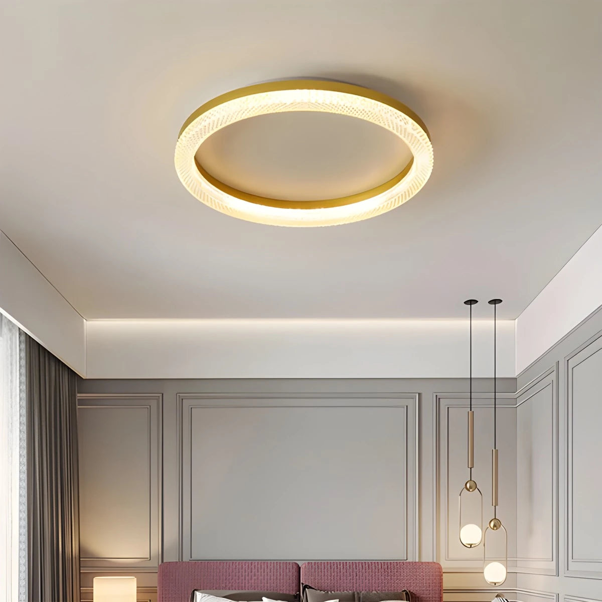 Antizer Light Luxury Circular Crystal Ceiling Light