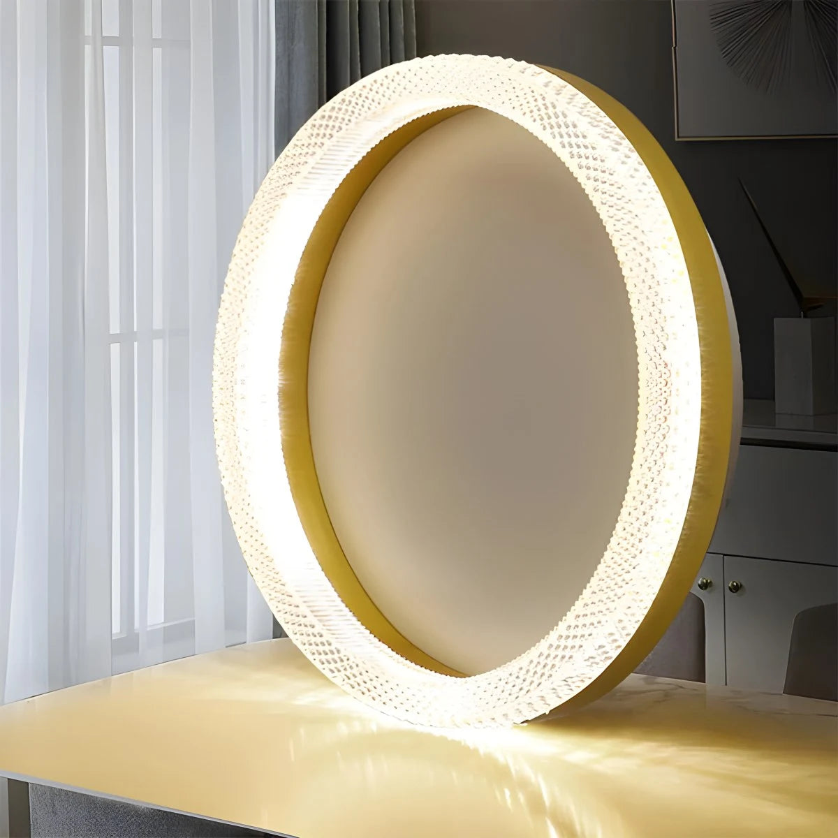 Antizer Light Luxury Circular Crystal Ceiling Light