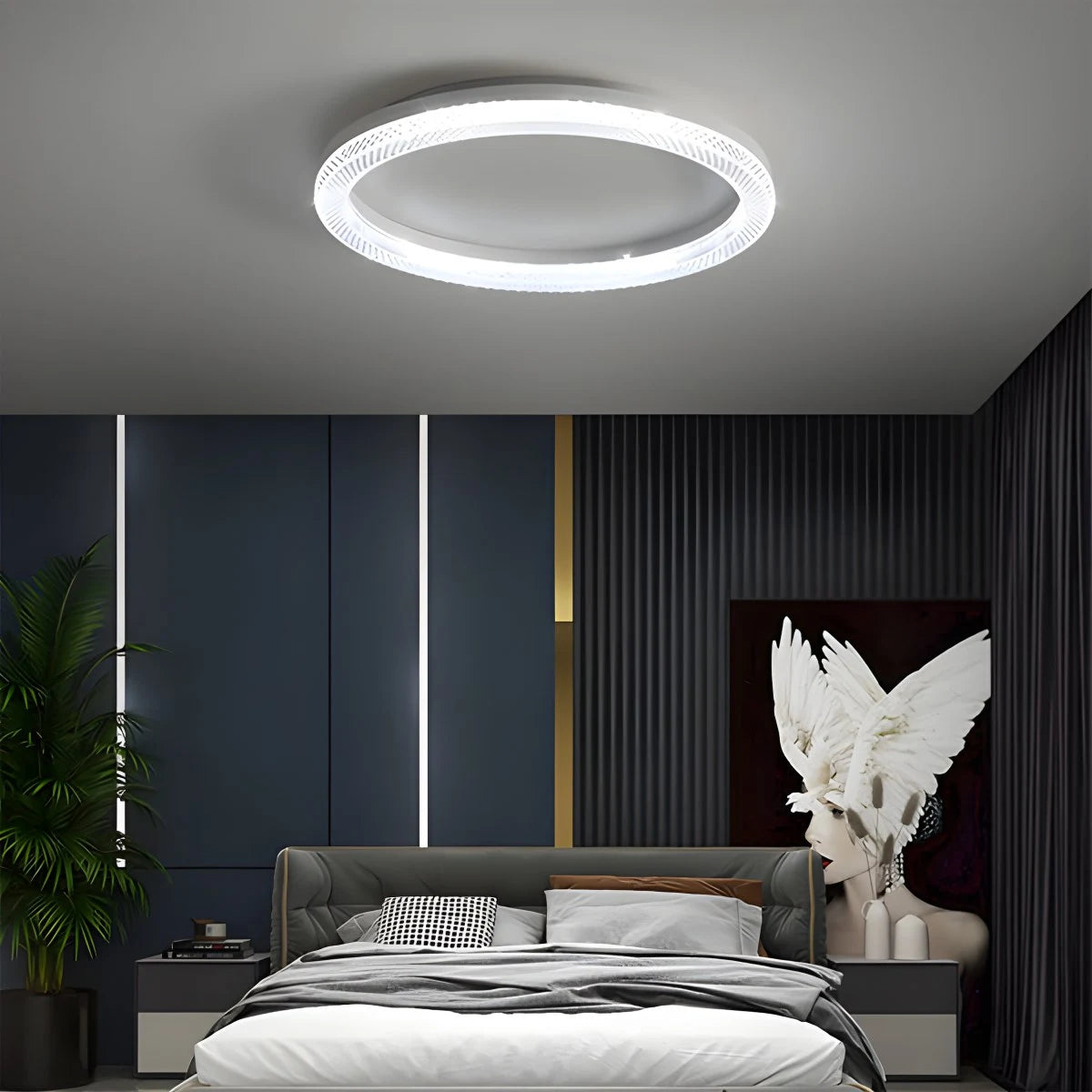 Antizer Light Luxury Circular Crystal Ceiling Light