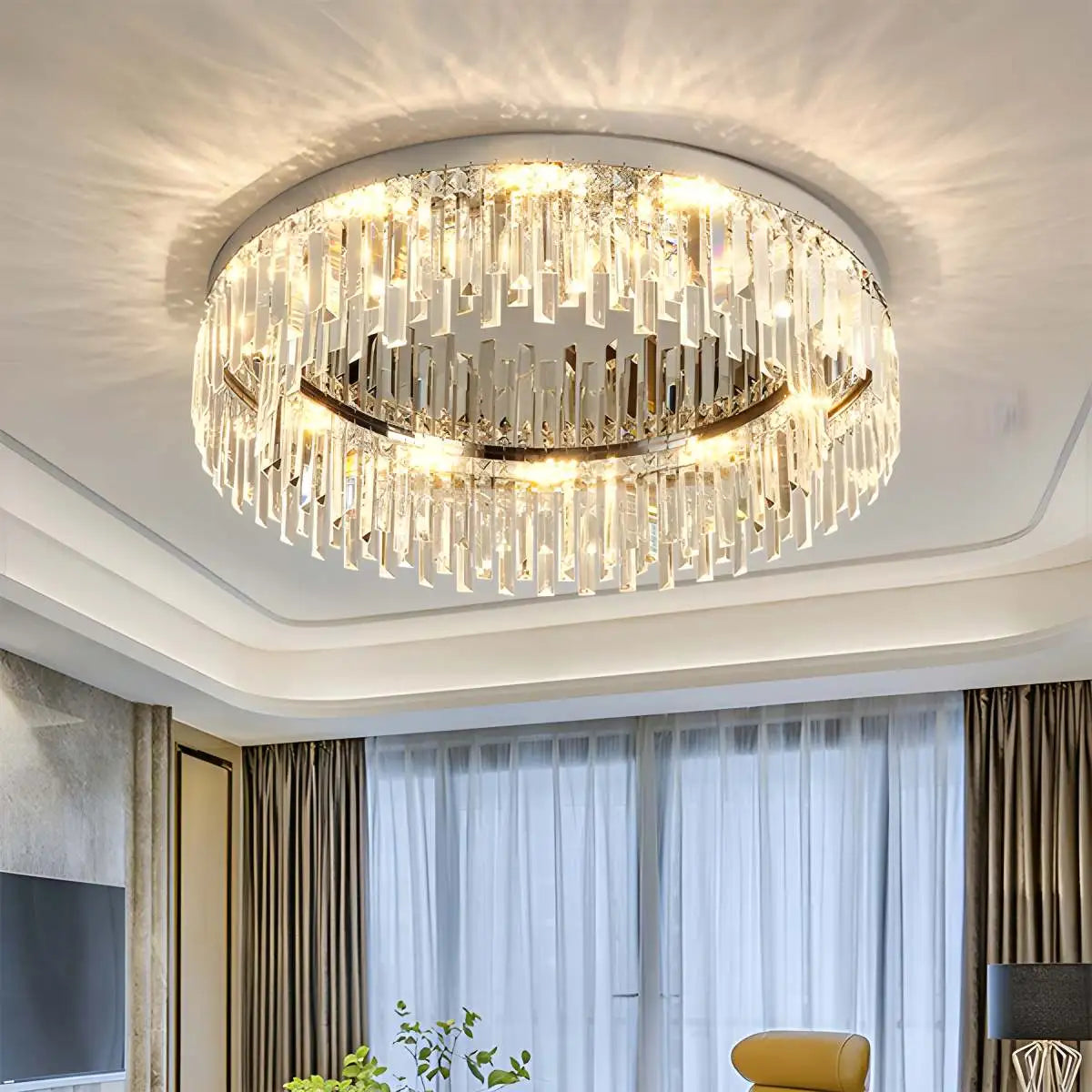 Antizer Light Luxury Crystal Ceiling & Pendant Light
