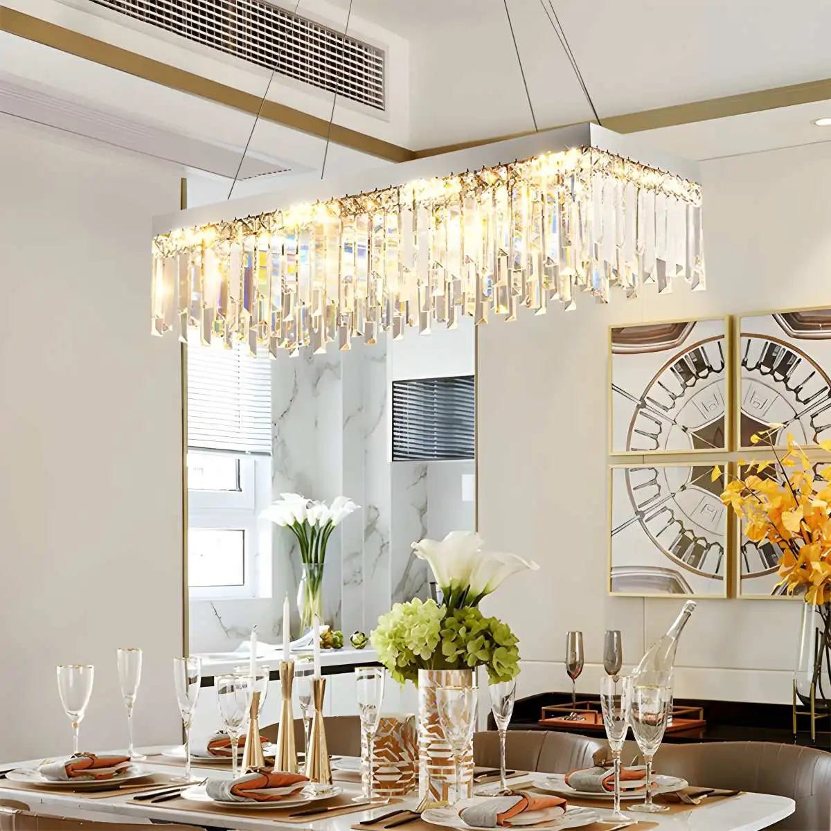 Antizer Light Luxury Crystal Ceiling & Pendant Light