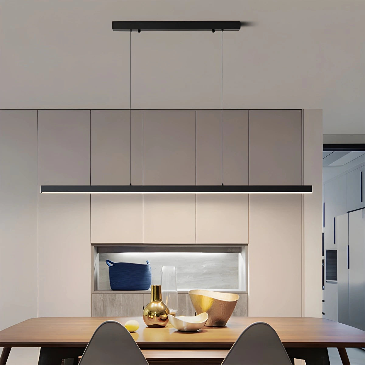 Antizer Modern Linear Pendant Light  for Kitchen Island