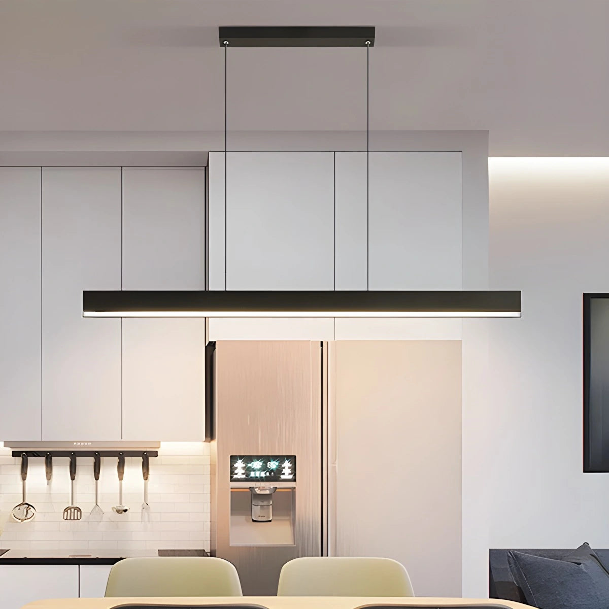 Antizer Modern Linear Pendant Light  for Kitchen Island