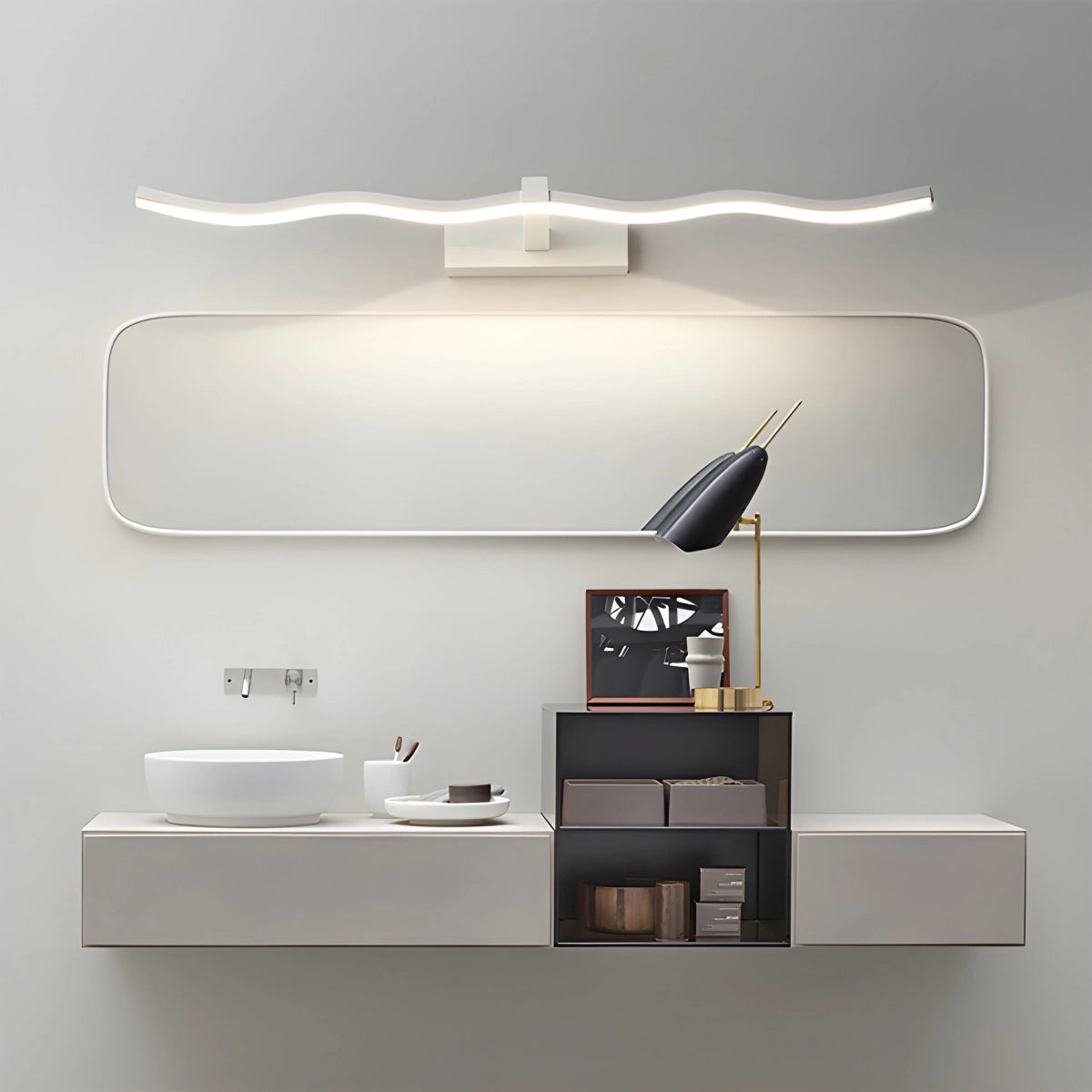 Antizer Linear Vanity Bathroom Wall Sconce For Mirror