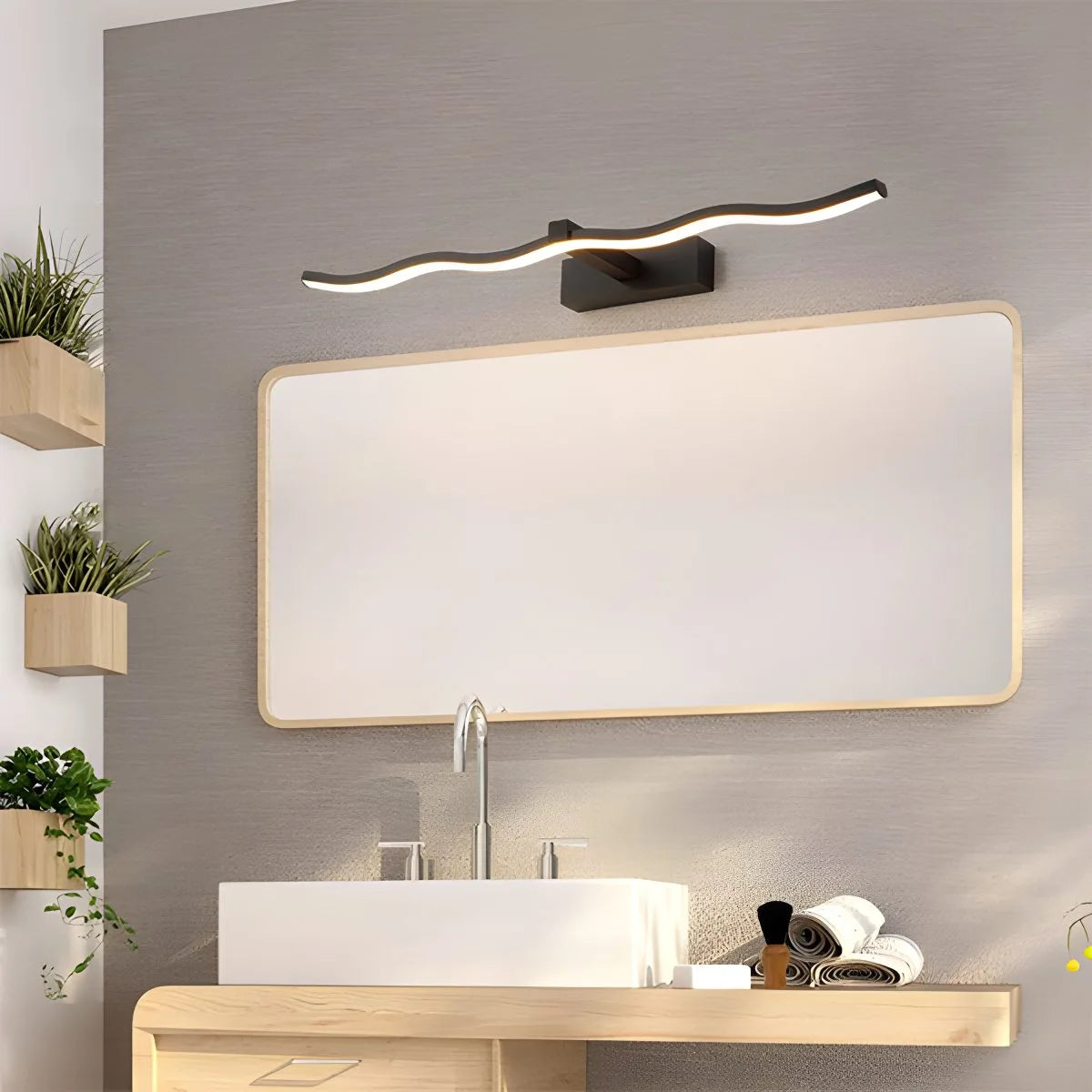Antizer Linear Vanity Bathroom Wall Sconce For Mirror