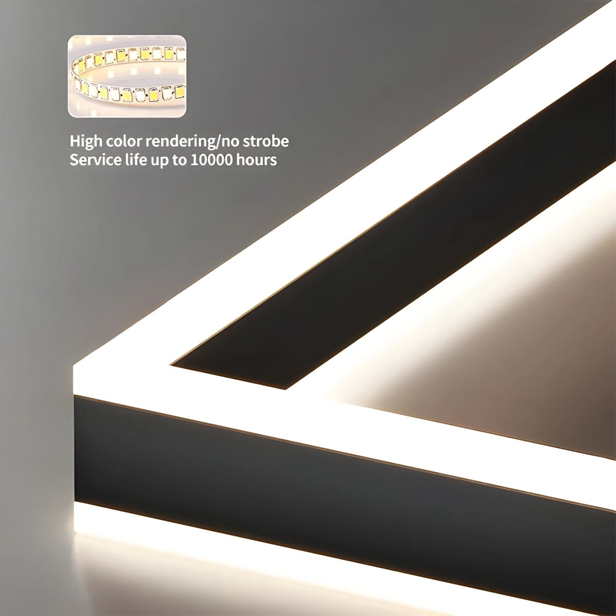 Antizer Tiered Black Square Pendant Lamp for Living Room