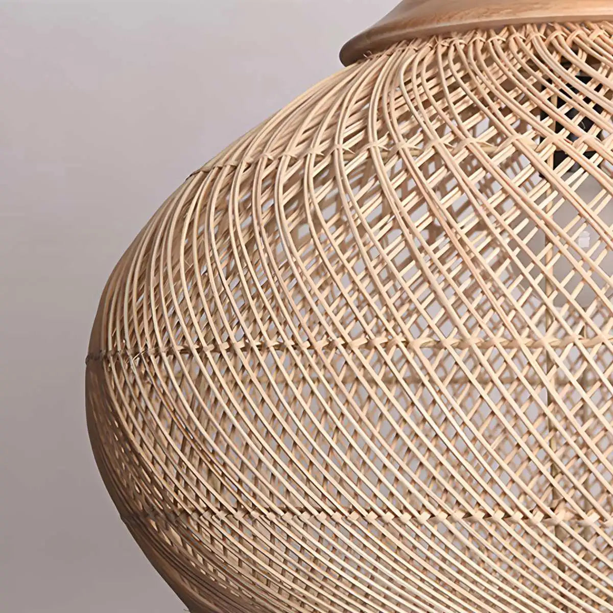 Antizer Rattan Lantern Pendant Light for Dining Room