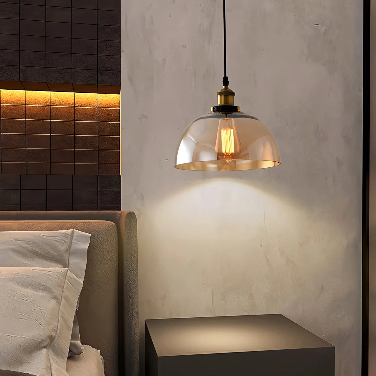 Antizer Mabel Glass Pendant Light for Kitchen Island