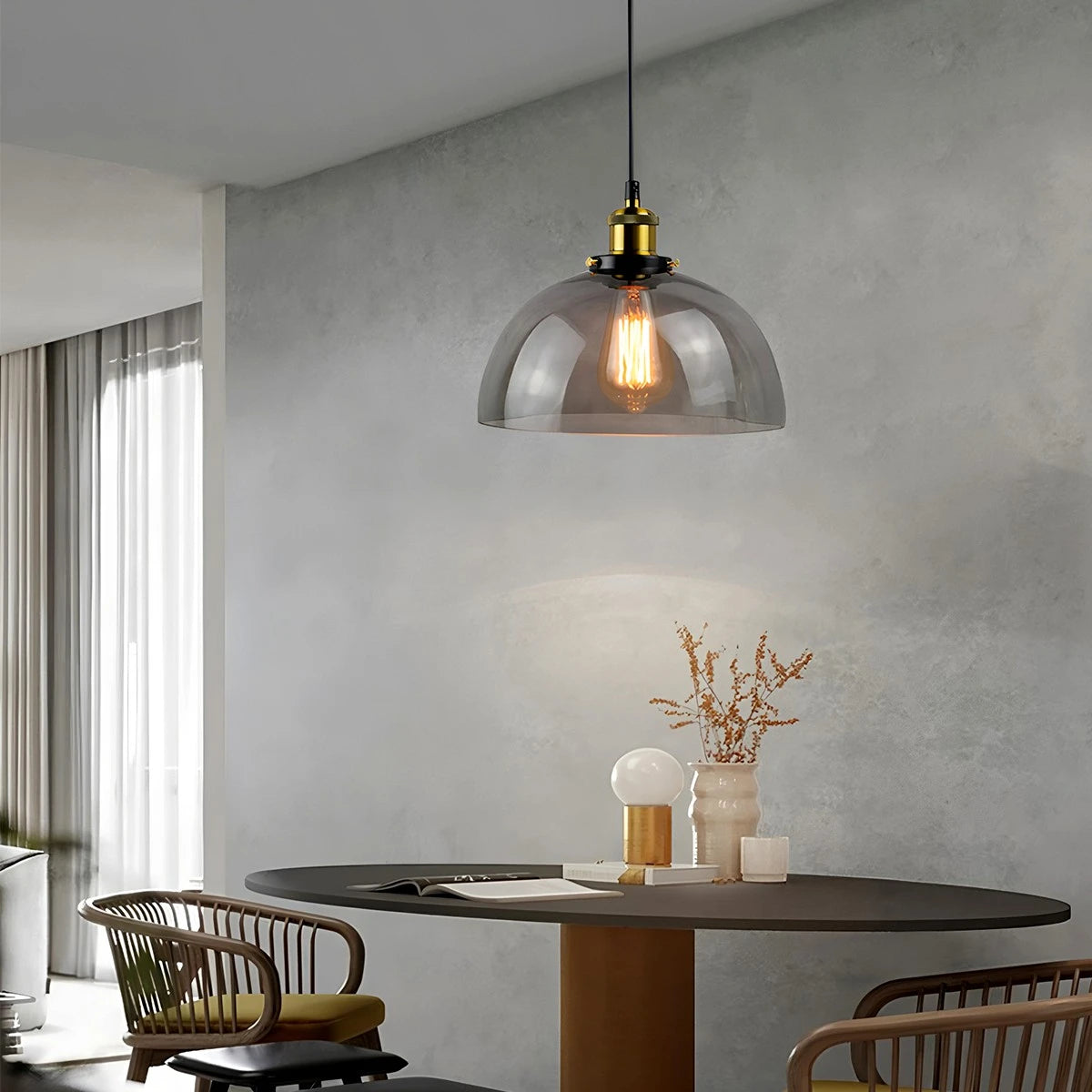 Antizer Mabel Glass Pendant Light for Kitchen Island