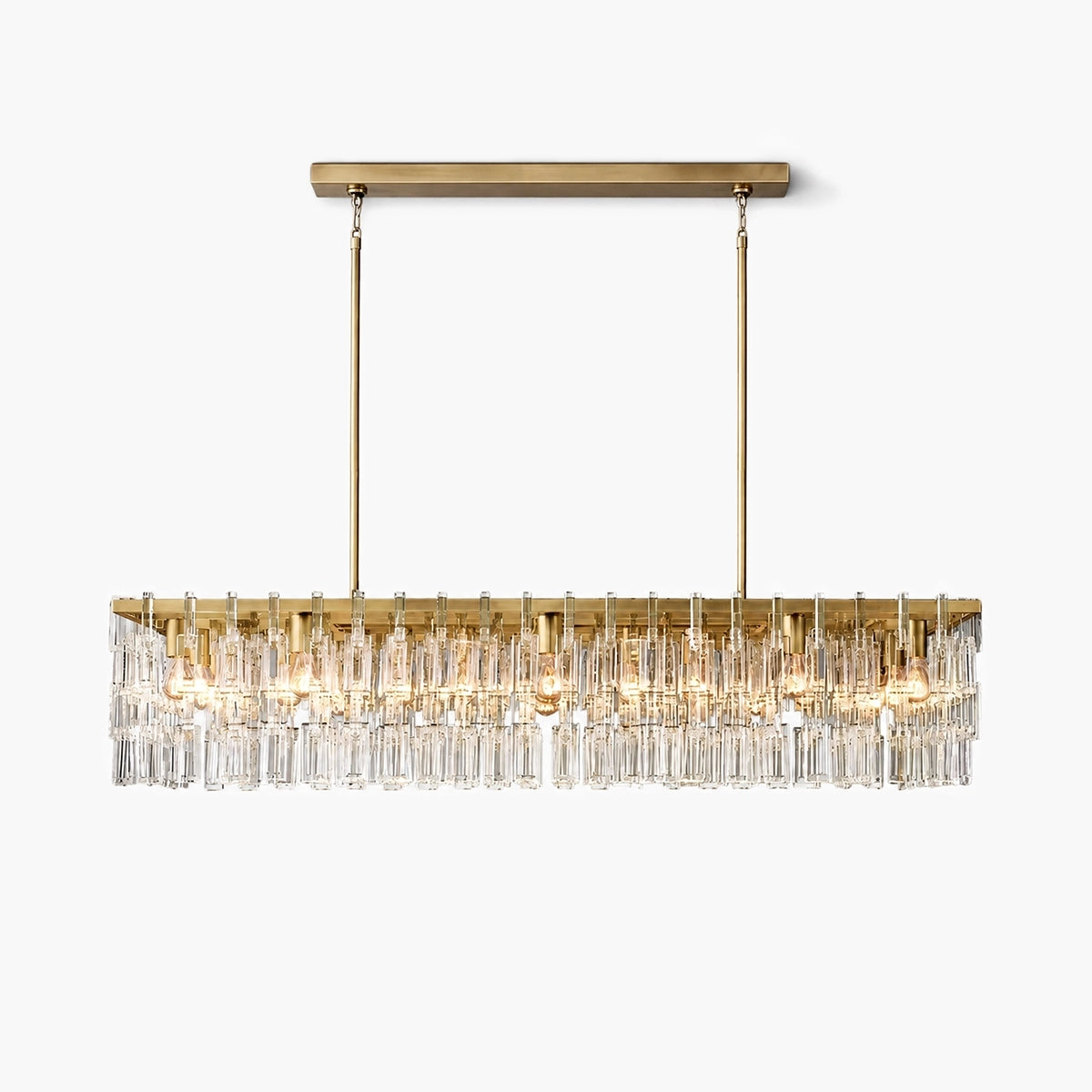Antizer Marigan K9 Crystal Rectangular Chandelier