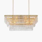 Antizer Marigan Tier K9 Crystal  Rectangle Chandelier
