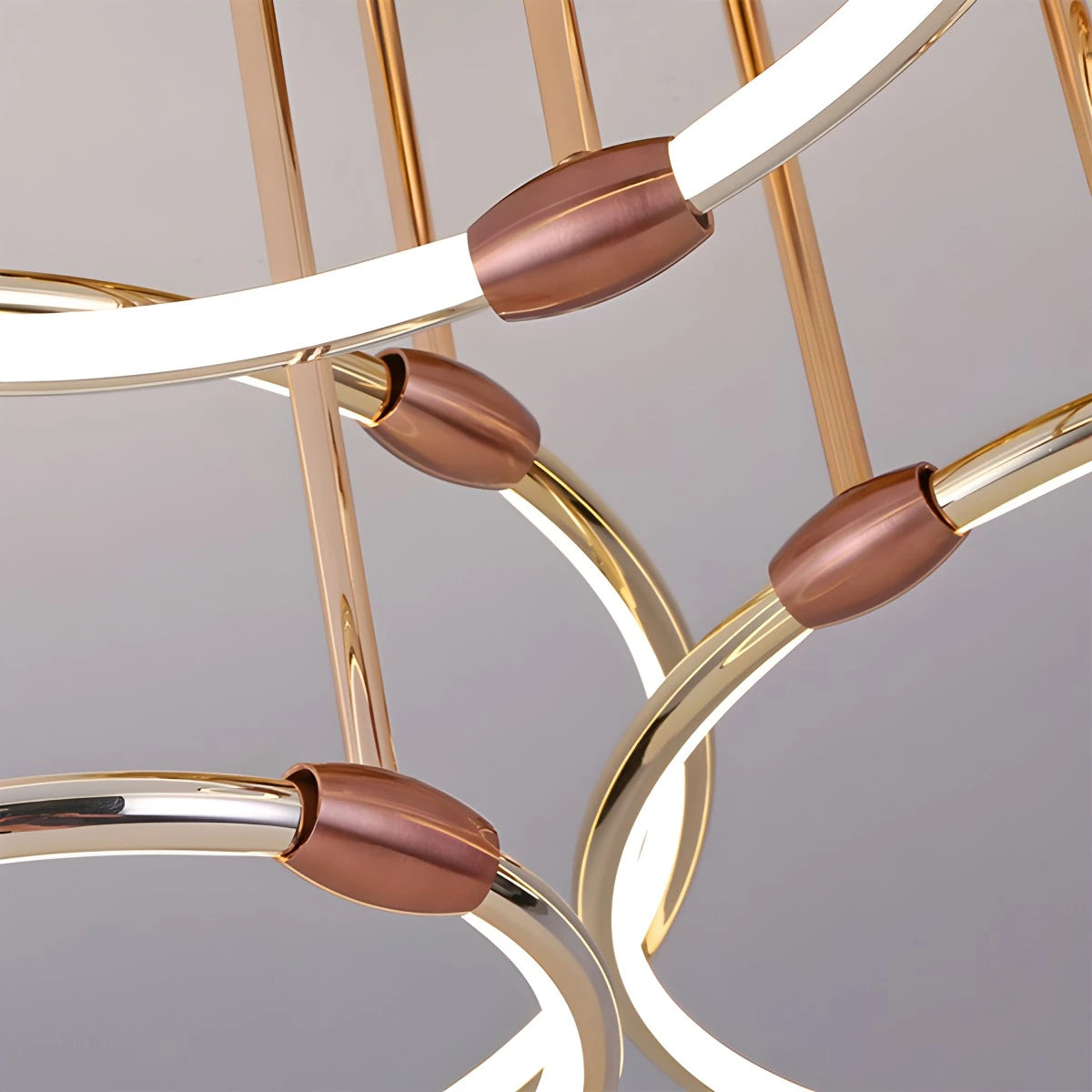 Antizer Metal Circular Chandelier Ceiling Lamp
