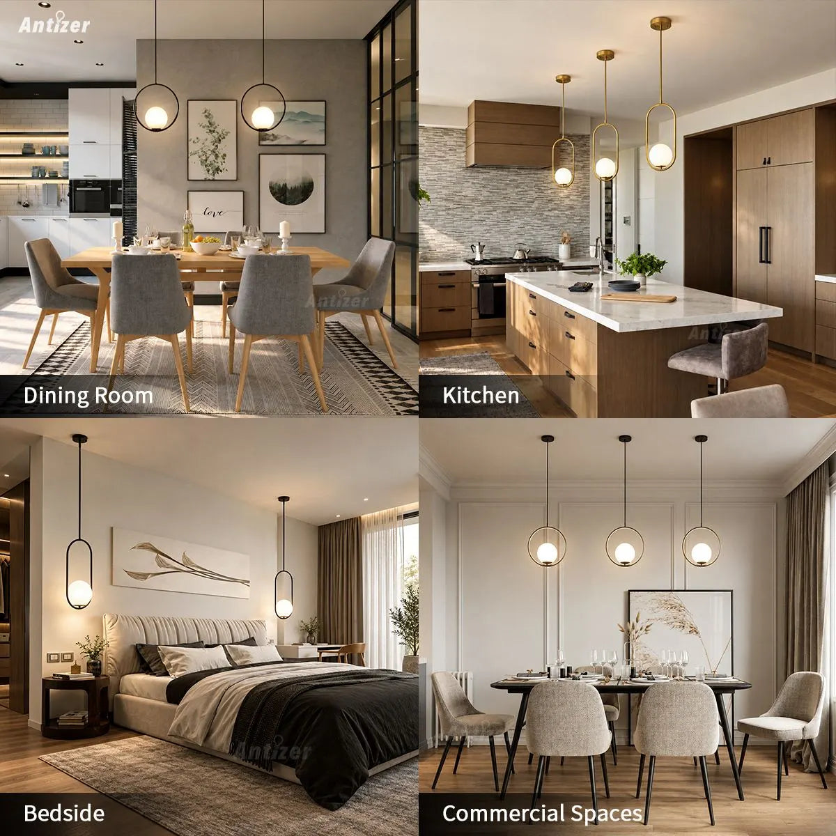 Antizer Mila Pendant Light Minimalist Lighting Fixture