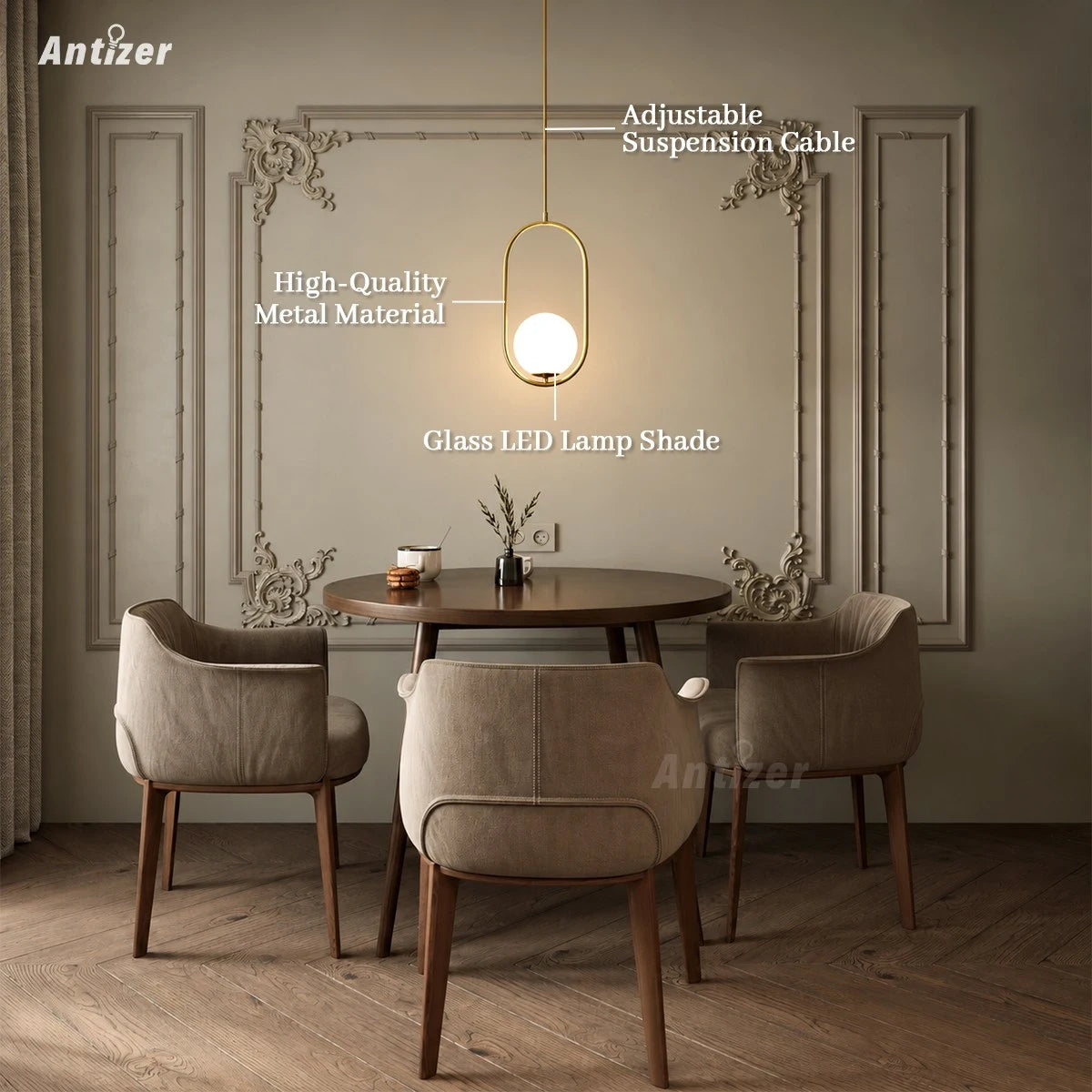 Antizer Mila Pendant Light Minimalist Lighting Fixture