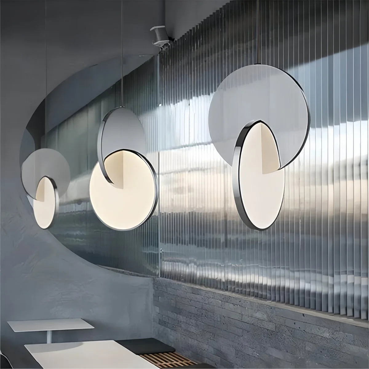 Antizer Minimalist LED Pendant Light for Living Room Kitchen