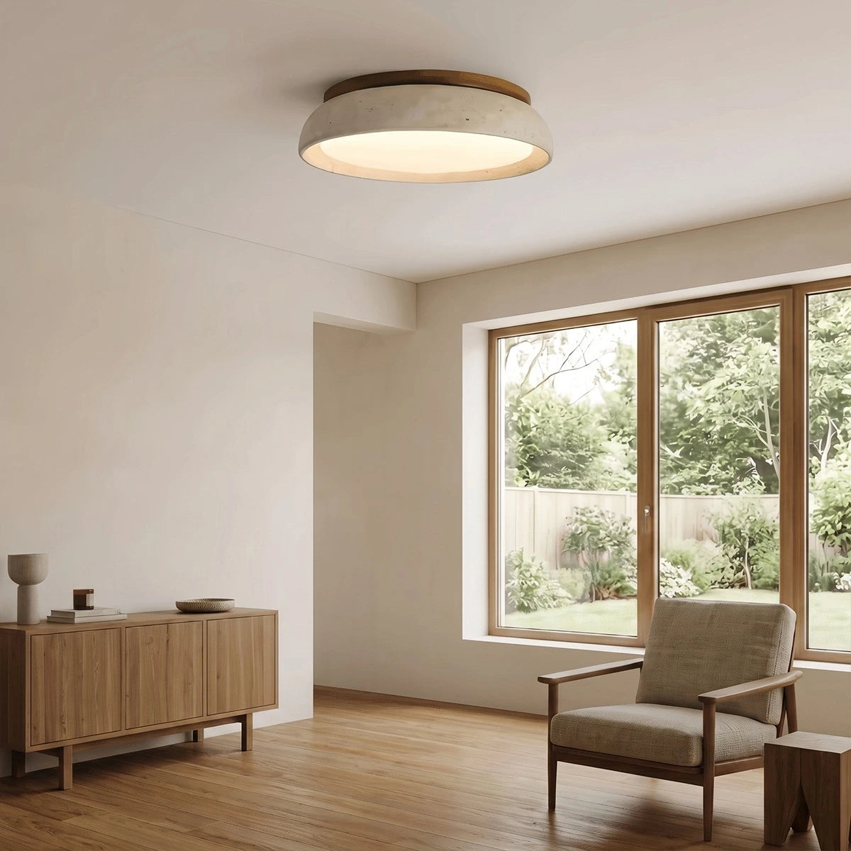 Antizer Minimalist Travertine Ceiling Light