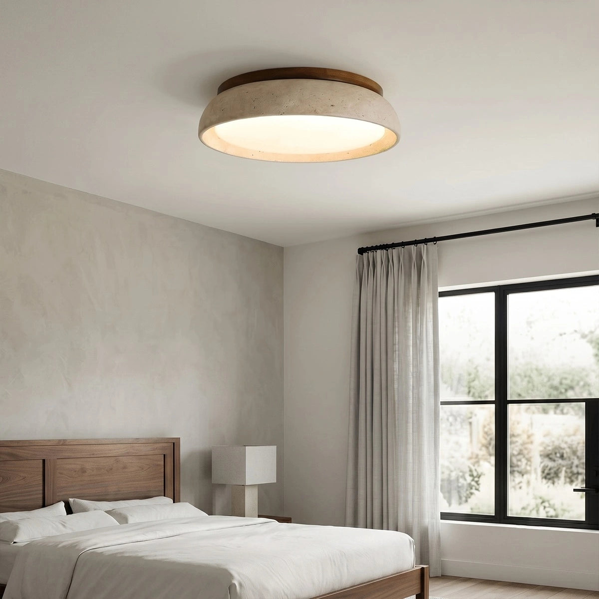 Antizer Minimalist Travertine Ceiling Light