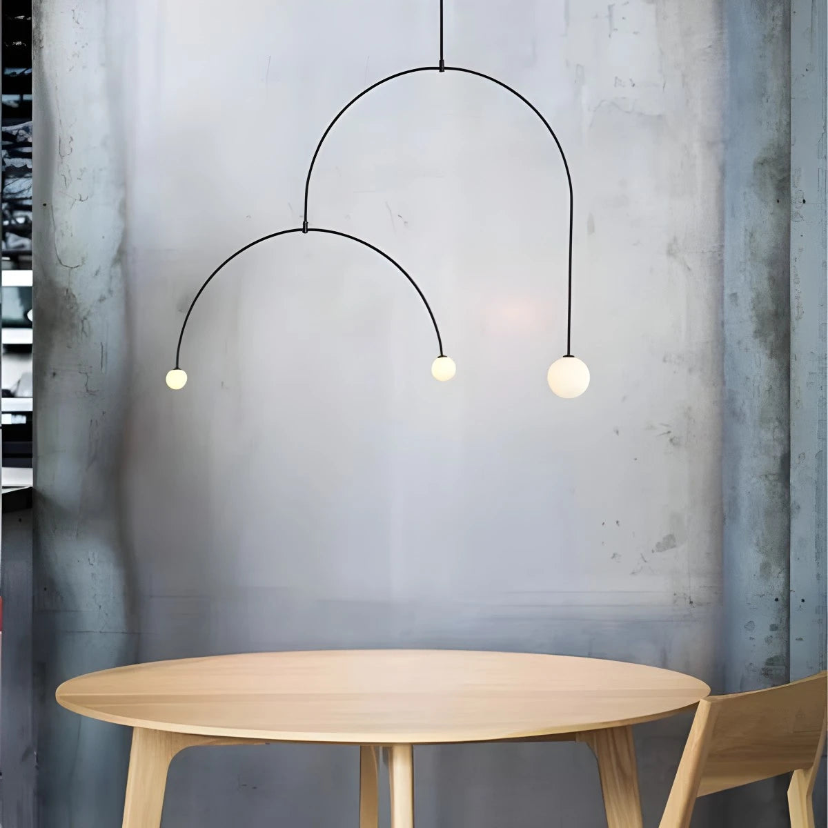 Antizer Minimalist Linear Metal Chandelier