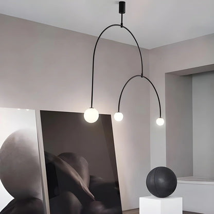 Antizer Minimalist Linear Metal Chandelier