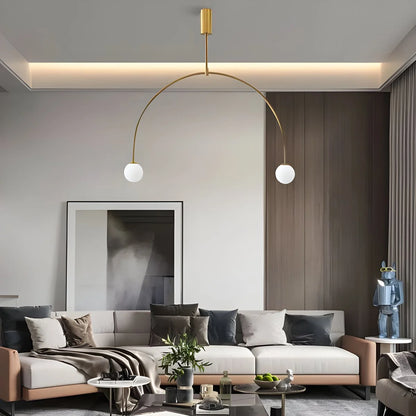 Antizer Minimalist Linear Metal Chandelier