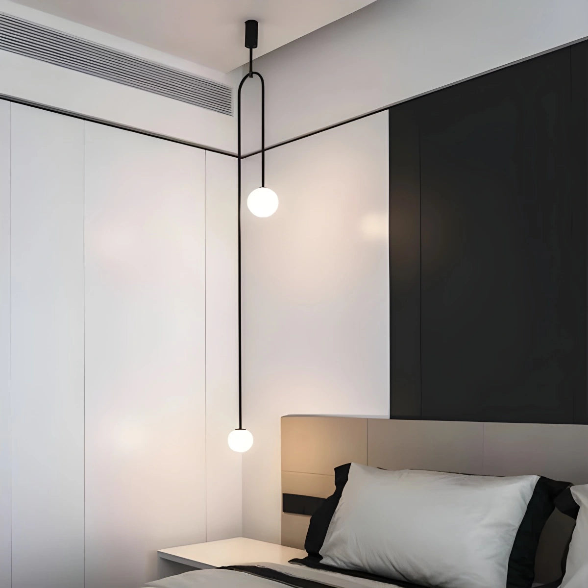 Antizer Minimalist Linear Metal Chandelier