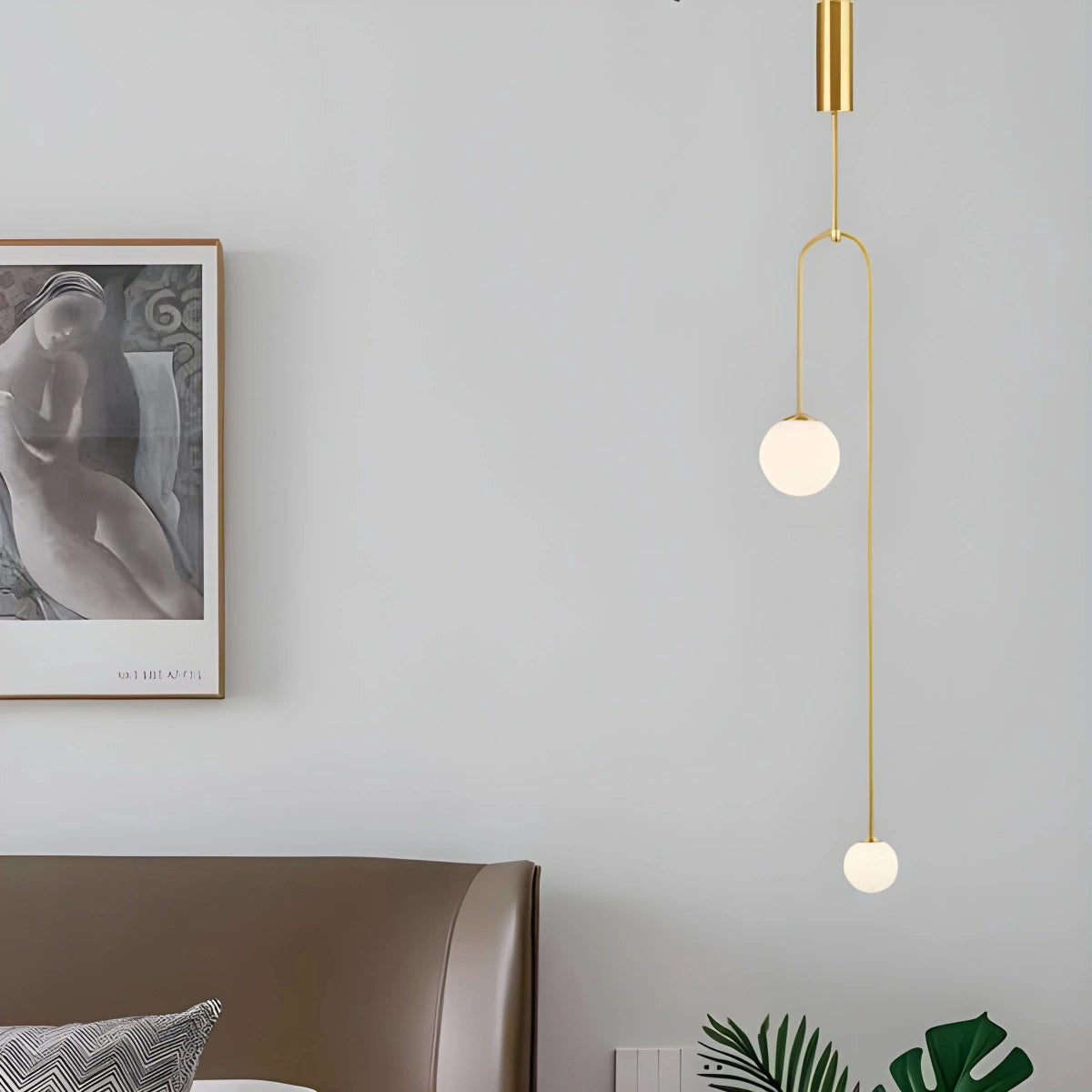 Antizer Minimalist Linear Metal Chandelier