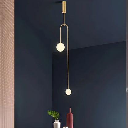 Antizer Minimalist Linear Metal Chandelier