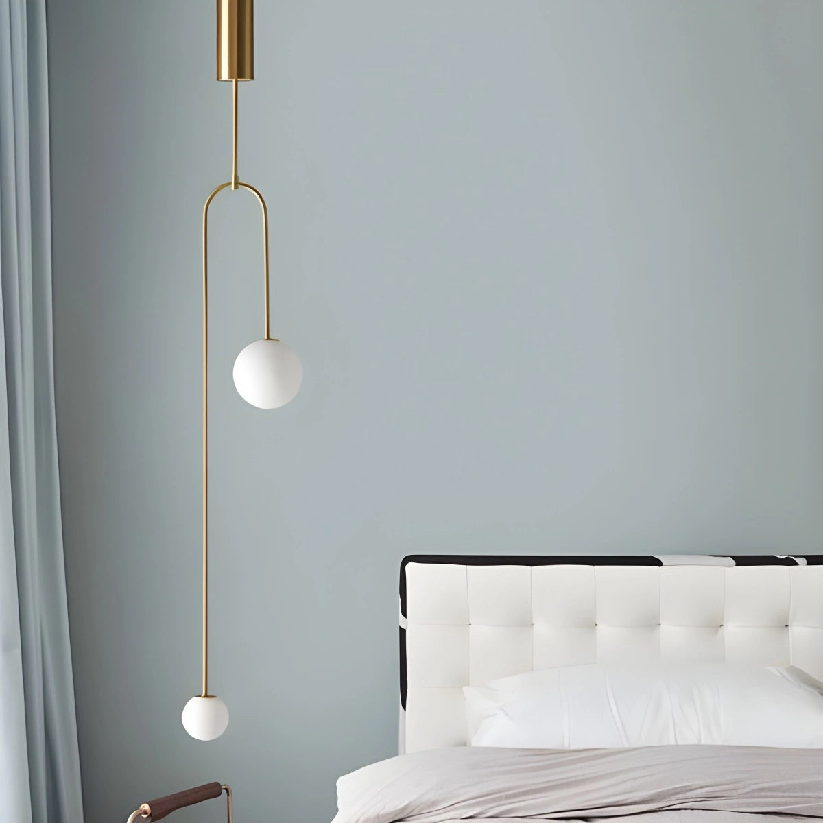 Antizer Minimalist Linear Metal Chandelier