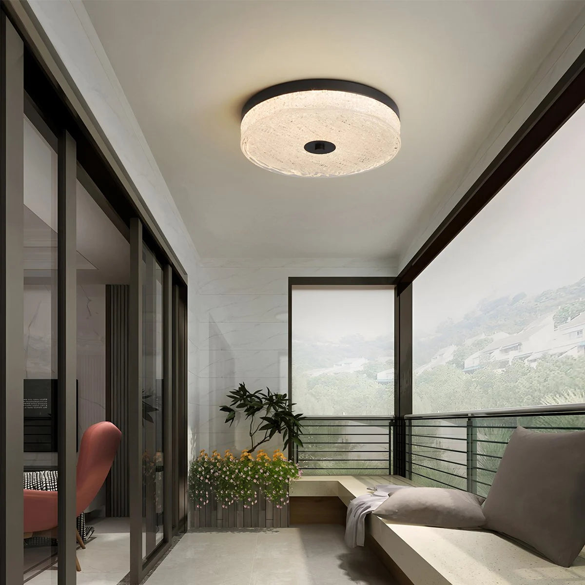 Antizer Modern Light Luxury Circular LED Ceiling Light