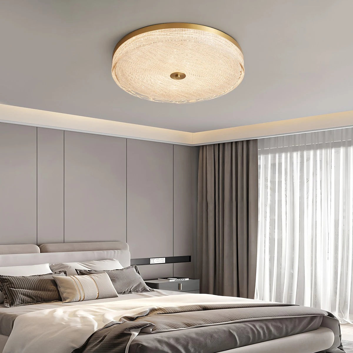 Antizer Modern Light Luxury Circular LED Ceiling Light