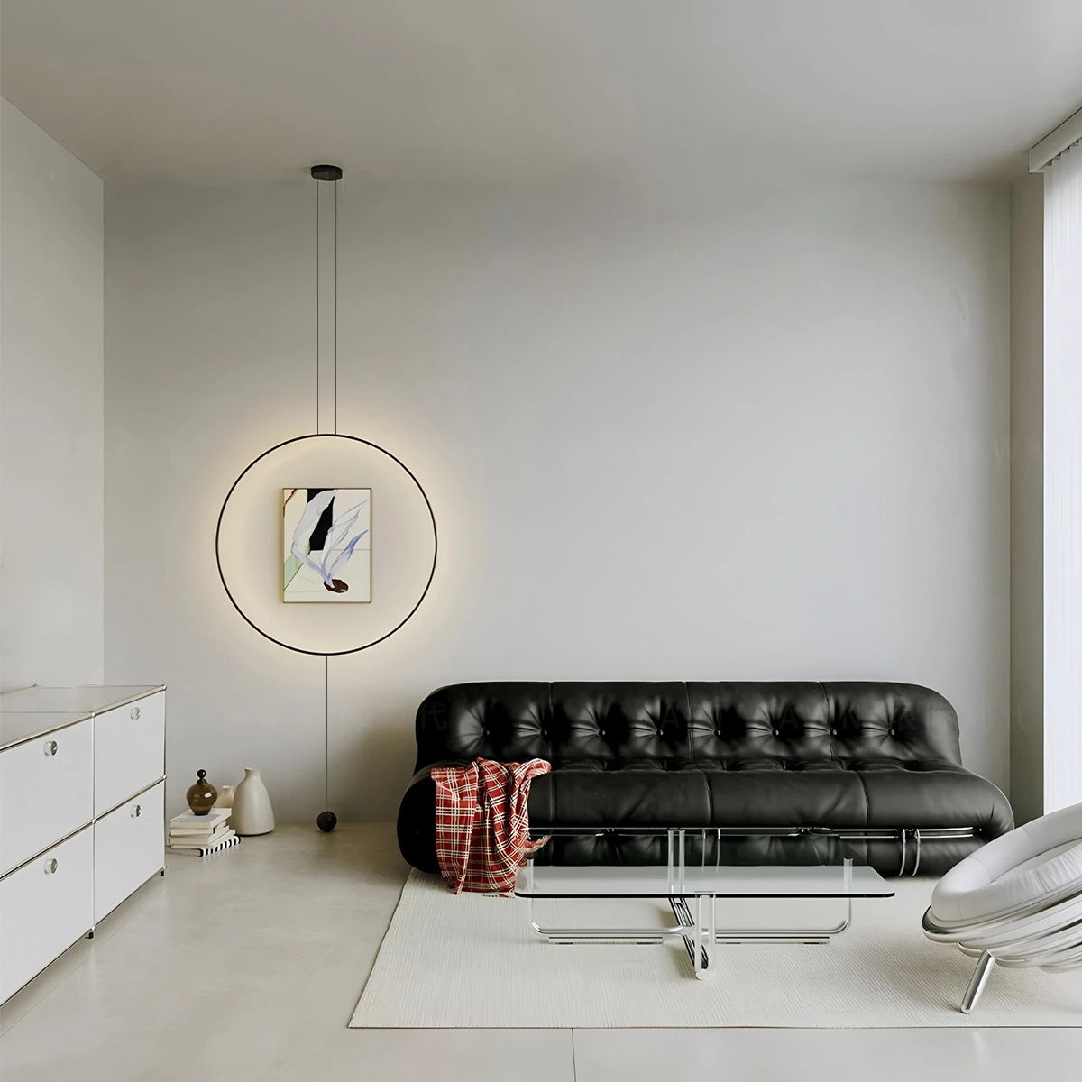 Antizer Modern Minimalist Circular Halo Pendant Light