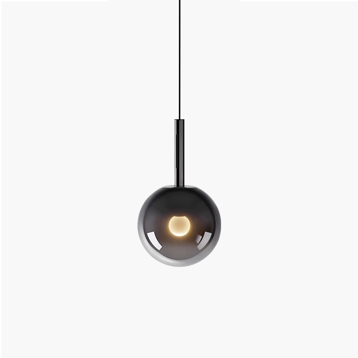 Antizer Adjustable Bedside Glass Pendant Light