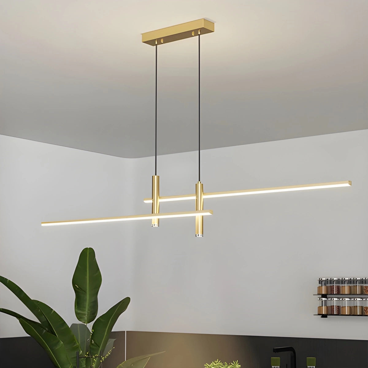 Antizer Modern Minimalist Linear LED Pendant Light