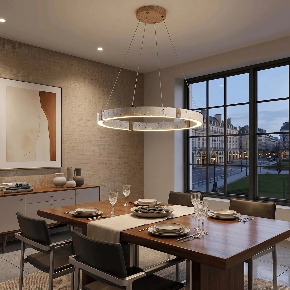 Antizer Modern Yellow Travertine Chandelier