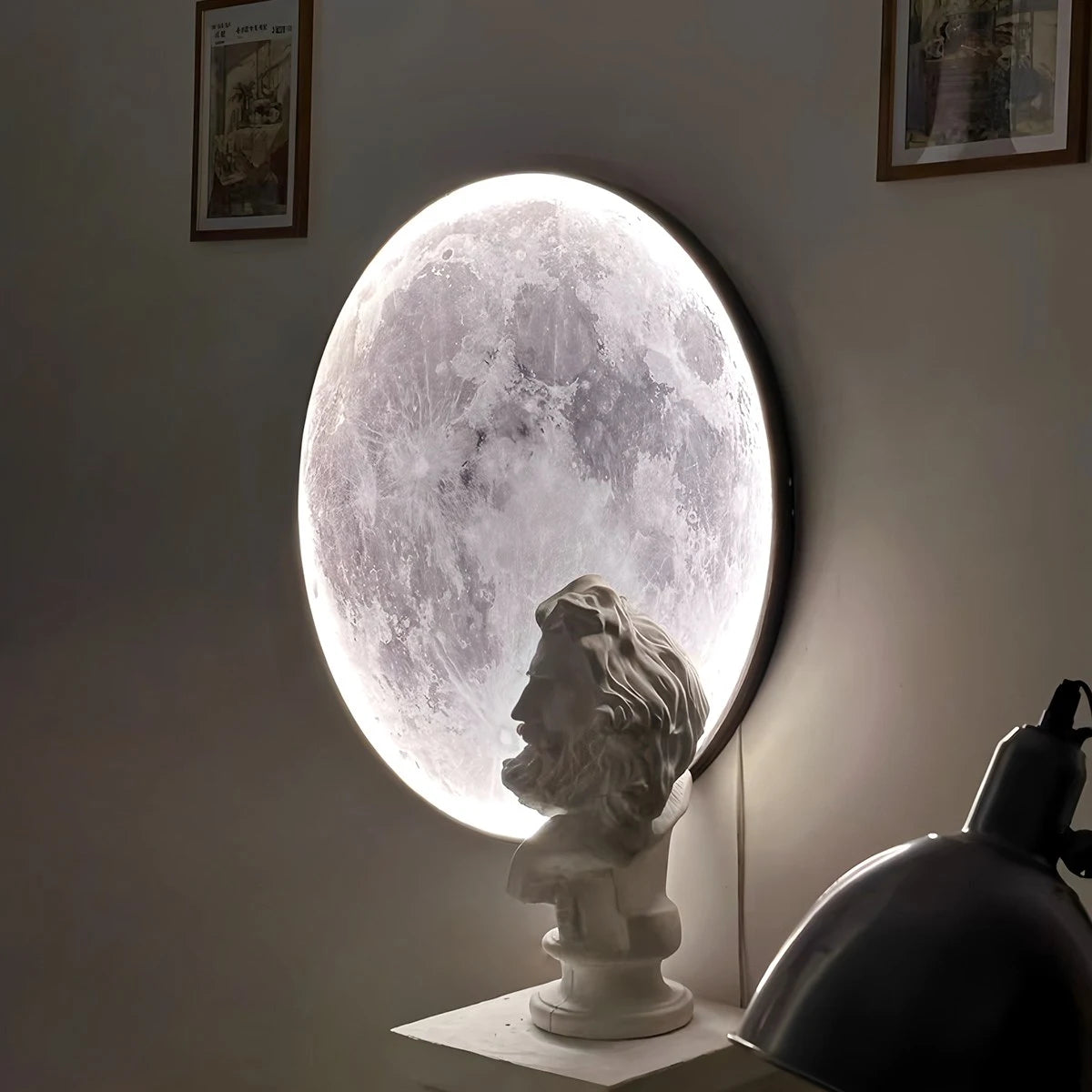 Antizer Moon/Earth Art Mural Wall Lamp