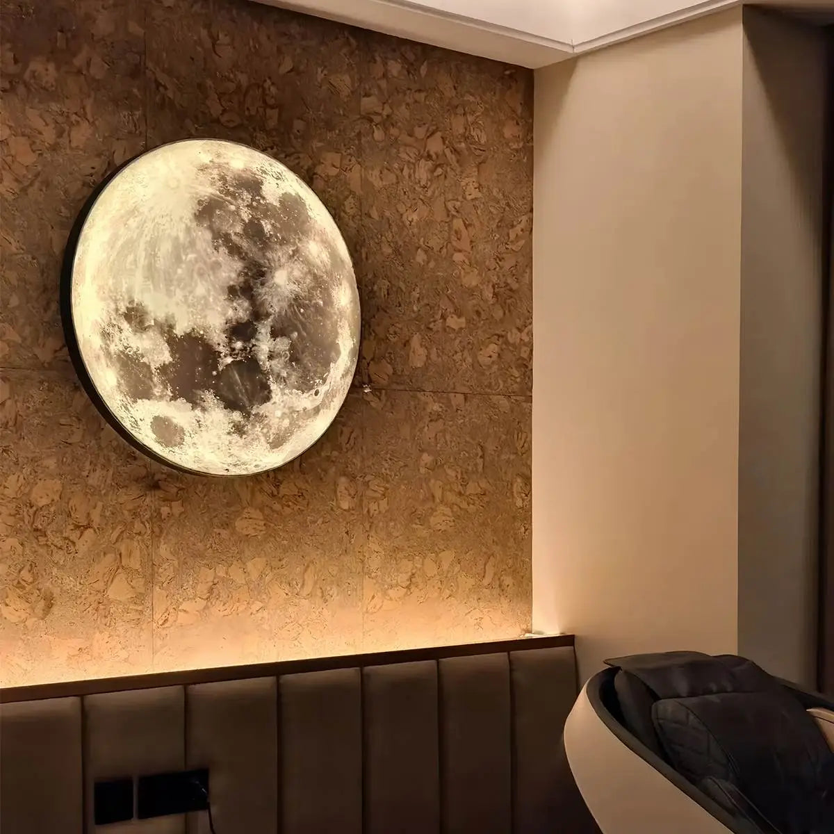 Antizer Moon/Earth Art Mural Wall Lamp