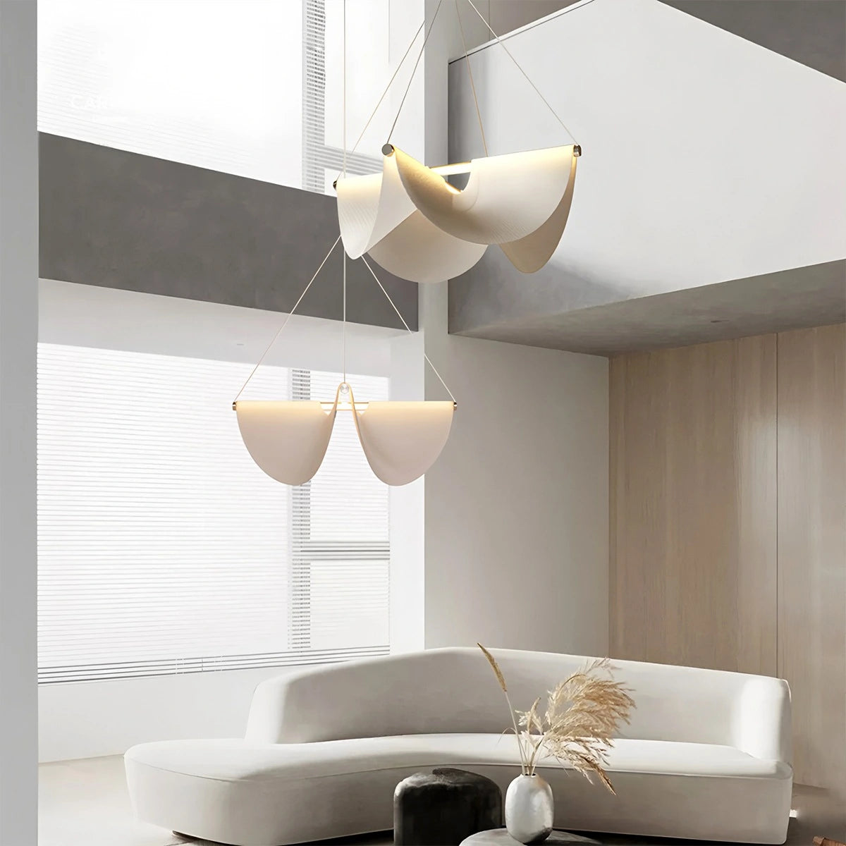 Antizer Moooi Drape Fabric Dining Room Pendant Light