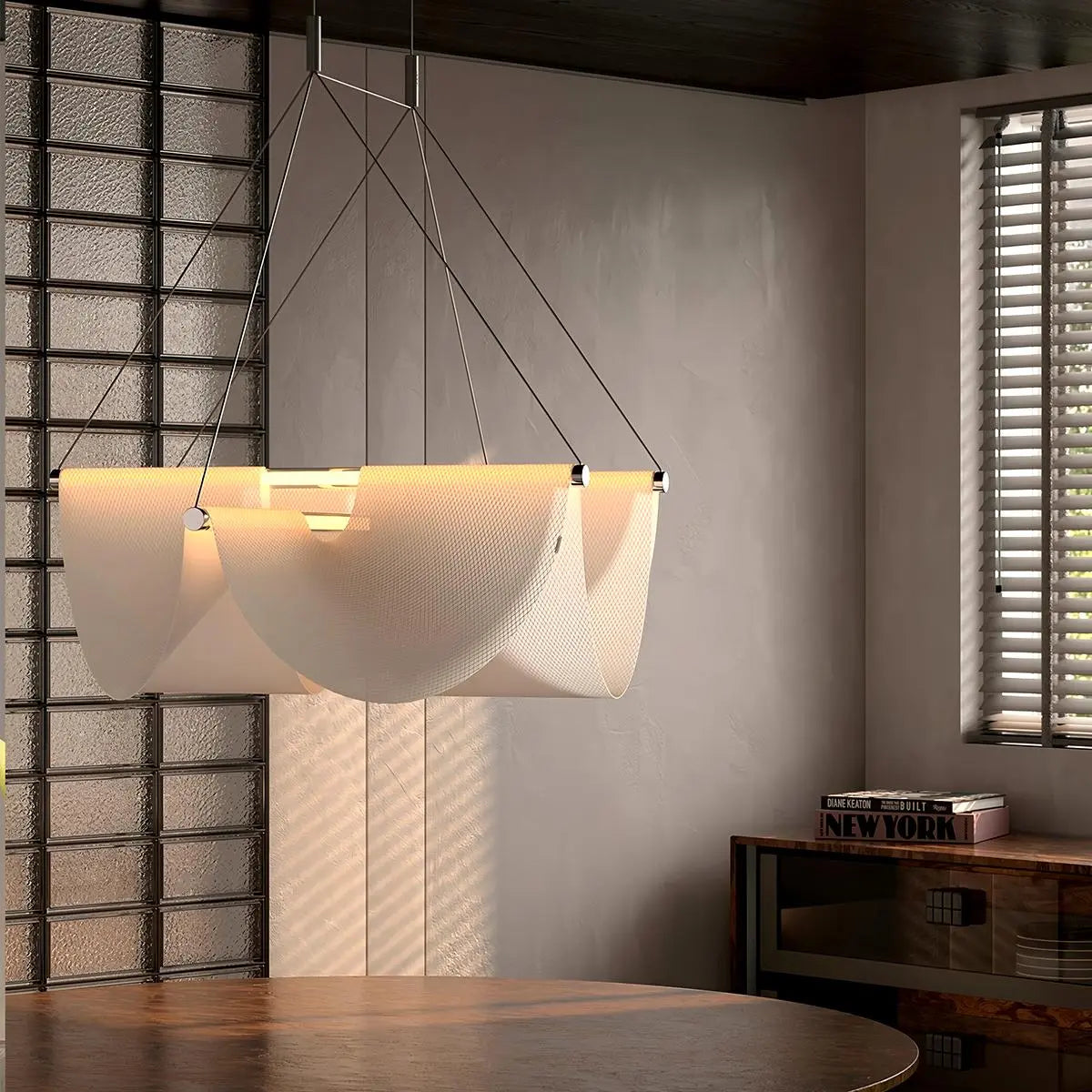 Antizer Moooi Drape Fabric Dining Room Pendant Light