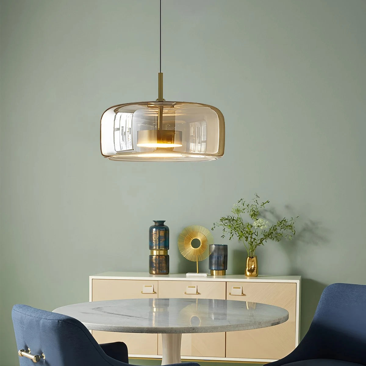 Antizer Morden Glass Pendant Light for Dining Room