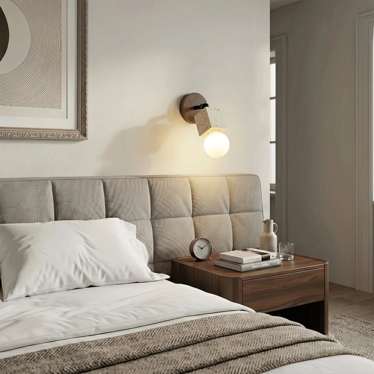 Antizer Natural LED Travertine Wall Light