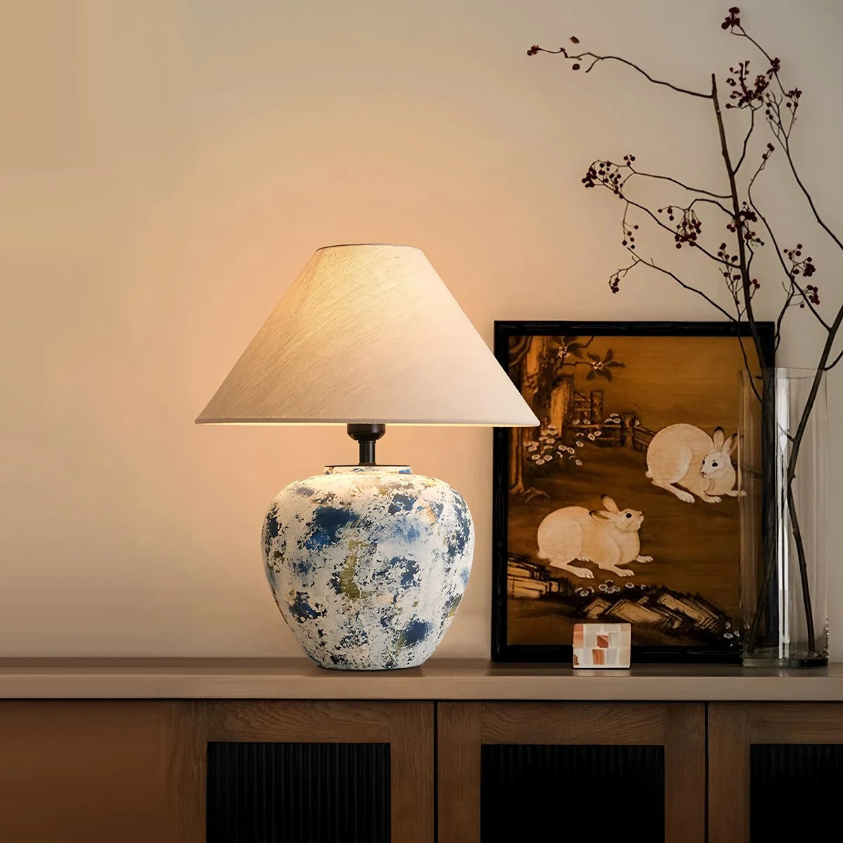 Antizer Neoclassical Ceramic Table Lamp