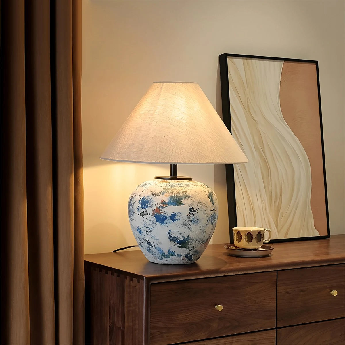 Antizer Neoclassical Ceramic Table Lamp