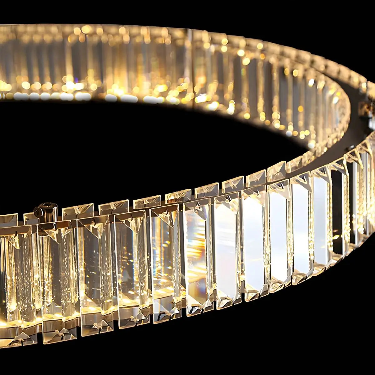 Antizer Nordic Circular Villa Crystal Chandelier