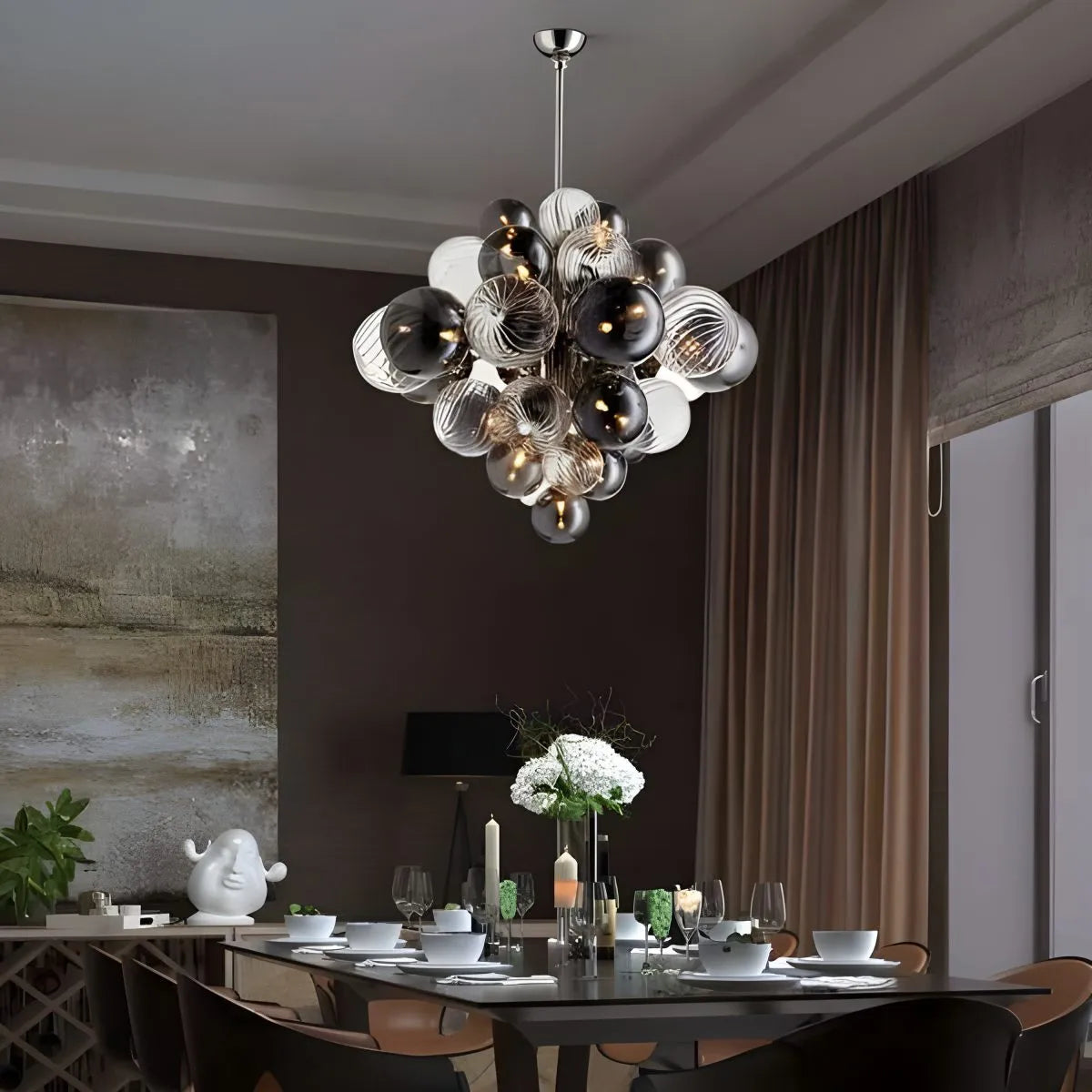 Antizer Nordic Glass Bubble Chandelier