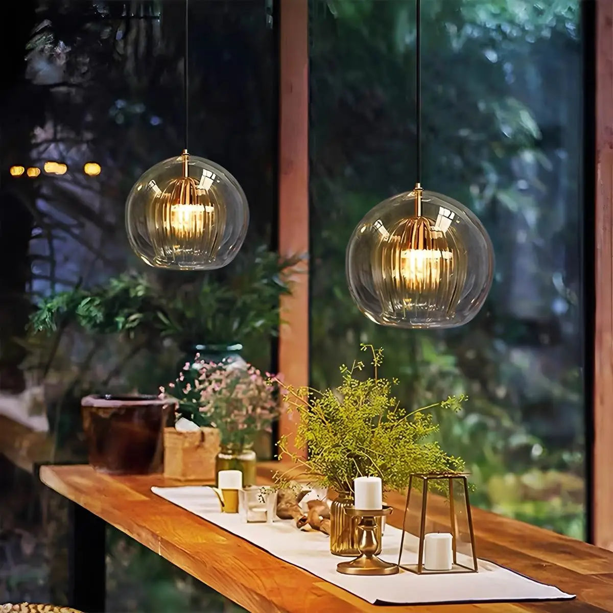 Antizer Nordic Glass Globe Pendant Light for Modern Interiors