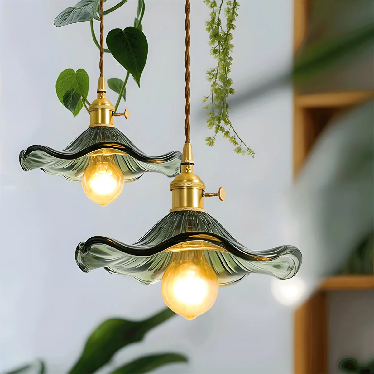 Antizer Nordic Japanese Glass Chandelier for Living Room