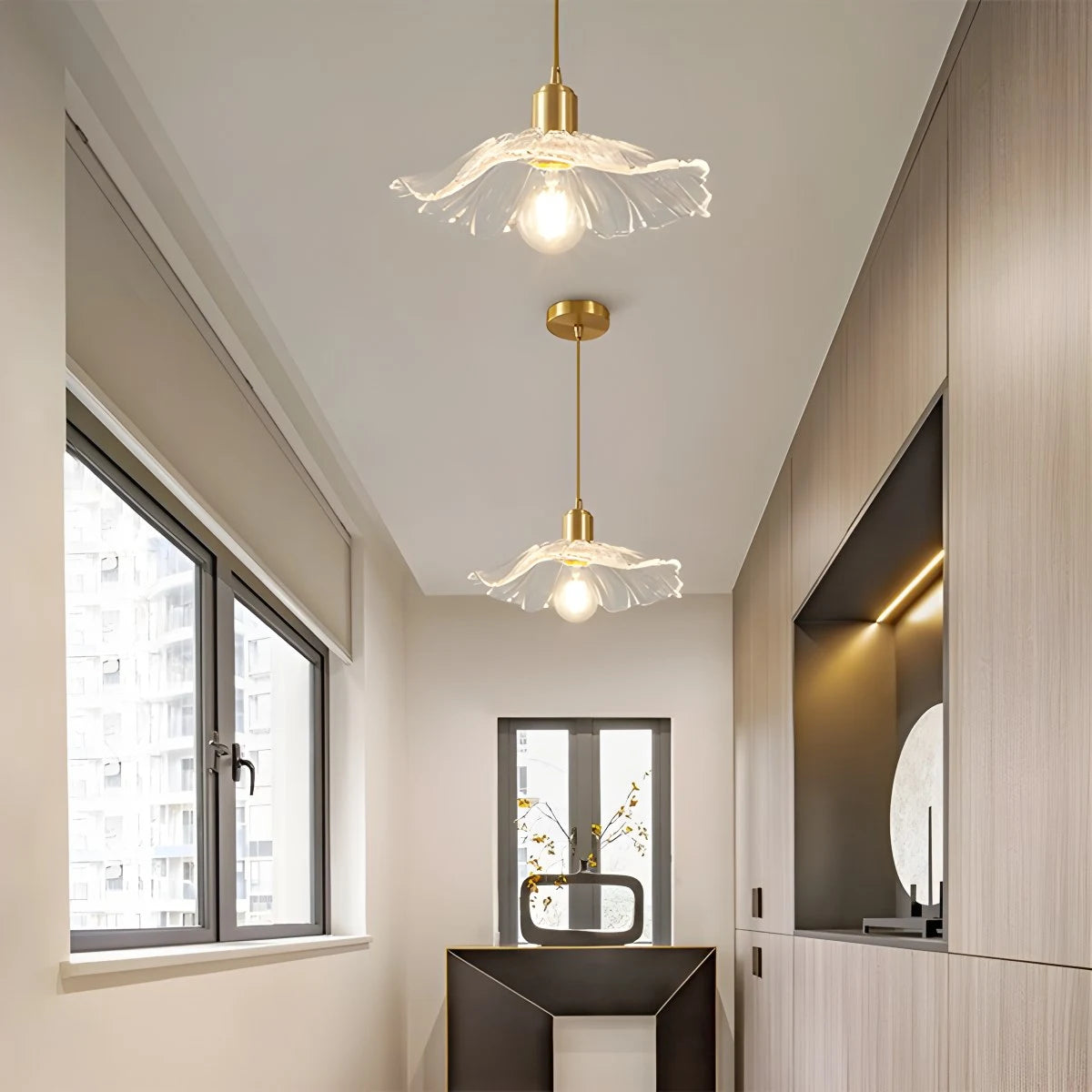 Antizer Nordic Japanese Glass Chandelier for Living Room