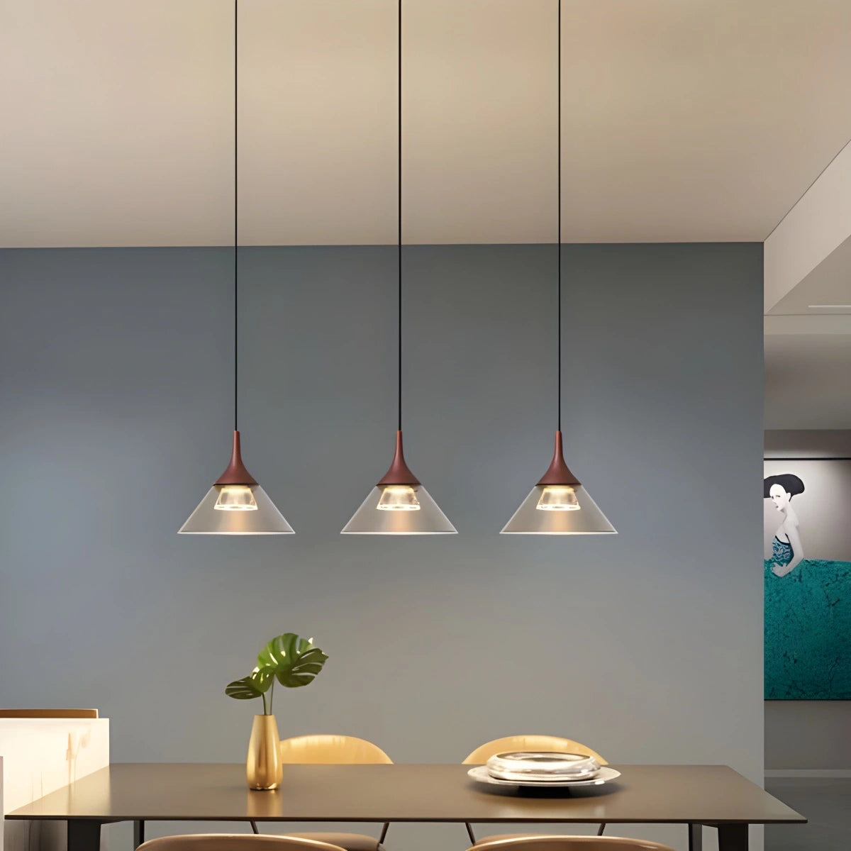 Antizer Nordic Led Art Pendant Light for Dining Room